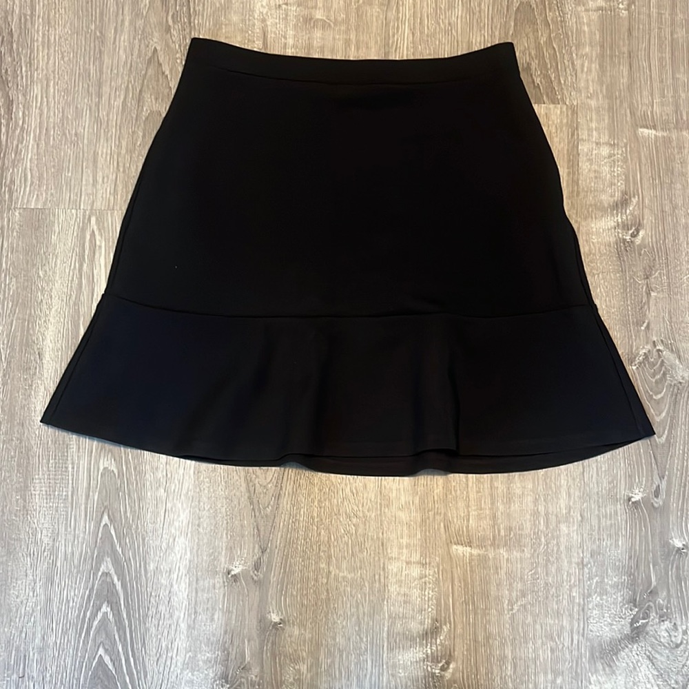LOFT Black Skater Skirt